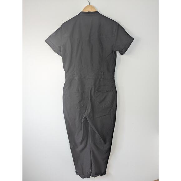 Outerknown Black Denim Short Sleeve Jumpsuit - Picture 7 of 10